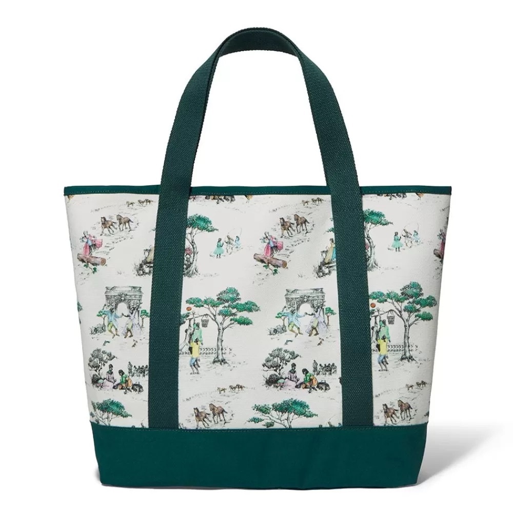 Harlem Toile de Jouy, Structured Tote 
By; Sheila Bridges